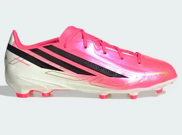 CHIMPUN ADIDAS F50 HYPERFAST CLUB FG/MG IH9375 TALLA 40.5 ROSADO CREMA