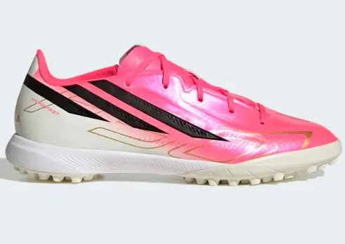 ZAPATILLA ADIDAS F50 HYPERFAST LEAGUE TF KK1319 TALLA 34 ROSADO CREMA