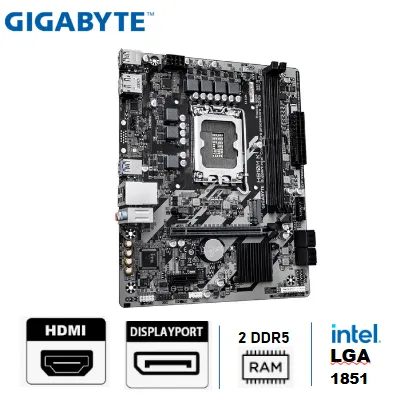 PLACA GIGABYTE H810M K, mATX, LGA-1851, 2 DIMM DDR5