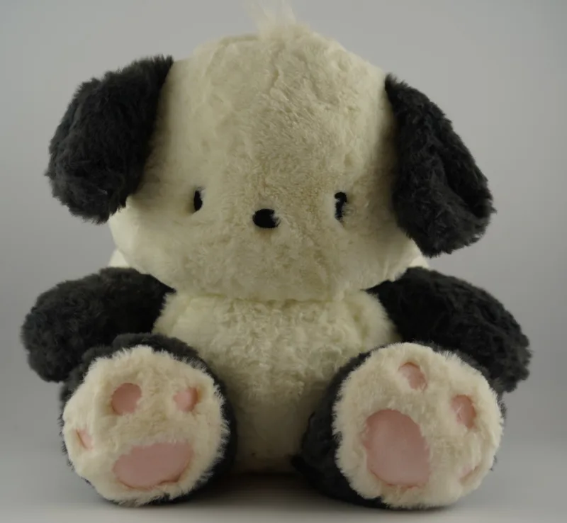 PELUCHE PERRITO CON CAPUCHA PANDA