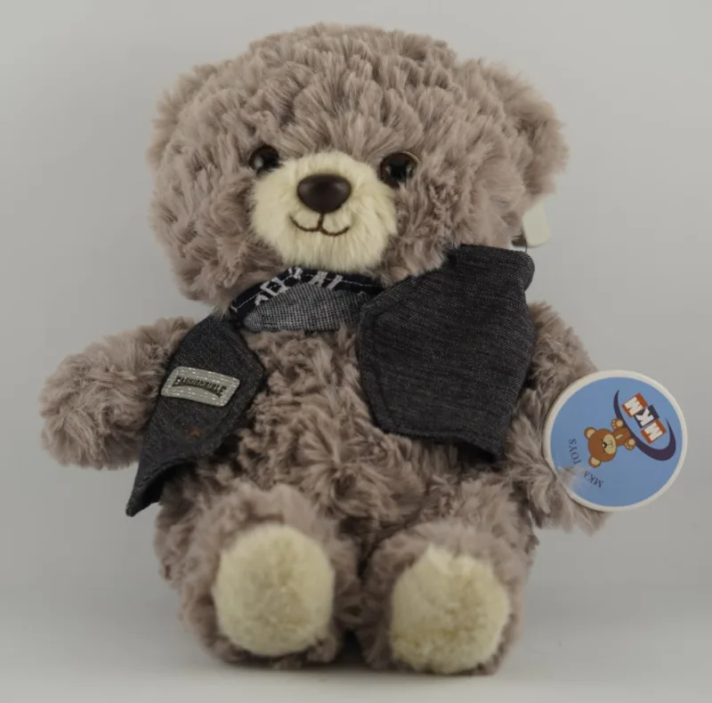 PELUCHE OSO CON CHALECO PLOMO