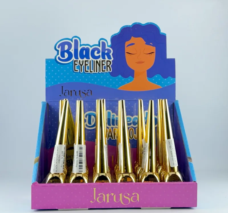 DELINEADOR LIQUIDO BLACK PUNTA PLUMON JARUSA