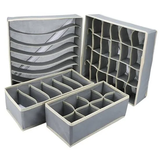 SET DE ORGANIZADOR  DE TELA x 4