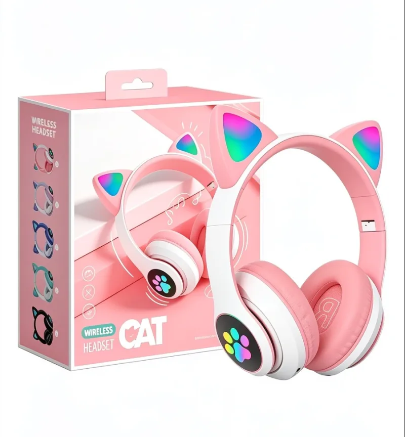 AUDIFONO CAT LED COLORFUL MODELO:STN-28