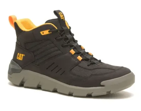 ZAPATILLA CAT CRAIL SPORT MID SHOES P725600 TALLA 42 NEGRO AMARILLO