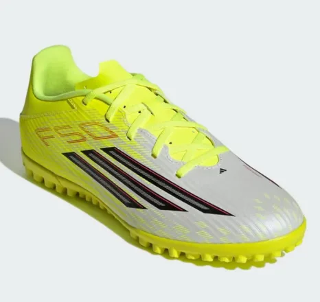 ZAPATILLA ADIDAS F50 CLUB JR9051 TALLA 42 BLANCO VERDE LIMON