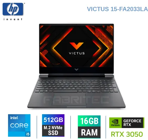 LAPTOP HP VICTUS CORE I5 13420H, 16GB, SSD 512GB, RTX 3050 6GB, (15-FA2033LA)