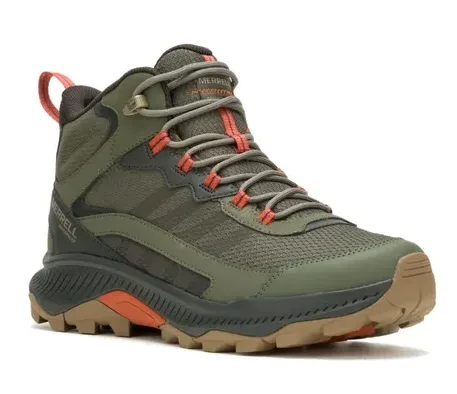 ZAPATILLA MERRELL SPEED STRIKE 2 MID WP J037835 TALLA 43.5 VERDE NEGRO