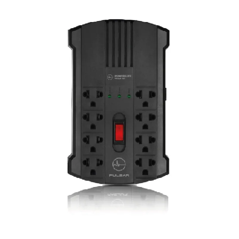 ESTABILIZADOR POWER LITE PULSAR PLI-1200 1200VA-600W, 08 TOMAS