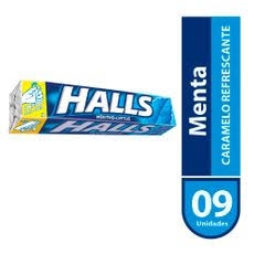 HALLS MENTOL Y EUCALIPTO 9 PASTILLAS AZUL 25.2 G