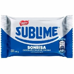 SUBLIME SONRISA CHOCOLATE CO LECHE CON MANÃ 40G