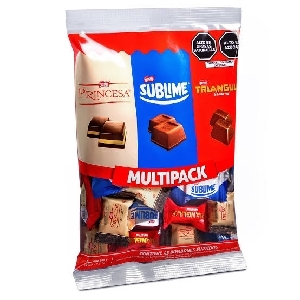 BOMBOM CHOCOLATE MULTIPACK 8G ( SUBLIME, PRINCESA Y TRIANGULO)