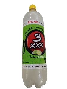 3 XXX LIMON VODKA RON 1.8L