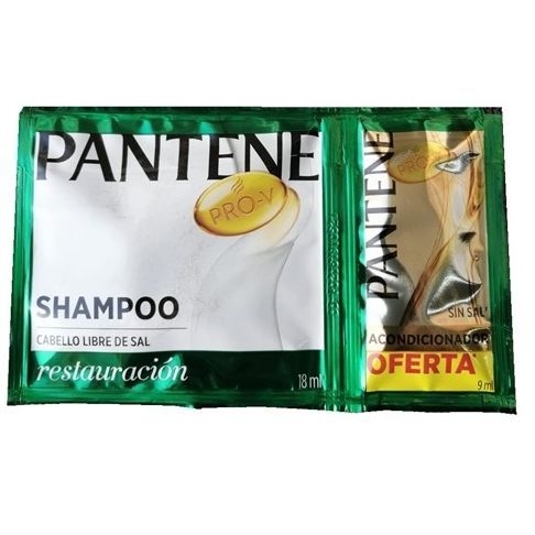 PANTENE PRO-V SHAMPOO RESTAURACIÃ“N CON ACONDICIONAR 18ML AND  9ML