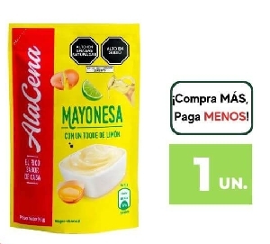 MAYONESA ALACENA CON UN TOQUE DE LIMON 95G