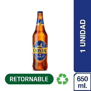 CERVEZA CRISTAL 650ML