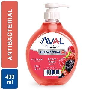JABON LIQUIDO AVAL FRUTOS ROJOS 400ML