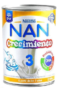 LECHE NAN 3 CRECIMIENTO NESTLE 390G