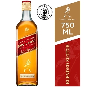 WHISKY RED LABEL JOHNNIE WALKER ET ROJA 750ML