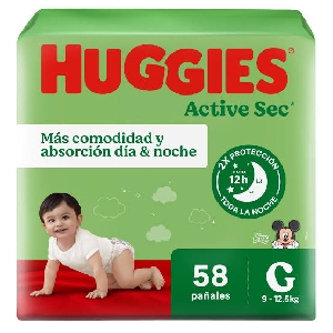HUGGIES ACTIVE SEC G 9-12.5 KG