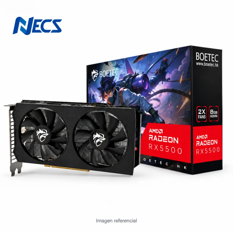 TARJETA DE VIDEO BOETEC RX 5500, 8GB DDR6