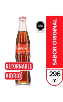 COCA COLA DE VIDRIO 296 ML