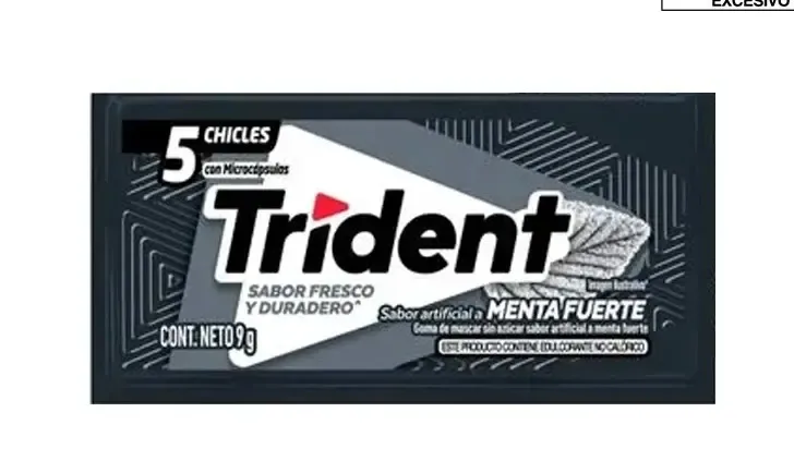 Trident menta fuerte strong 9g