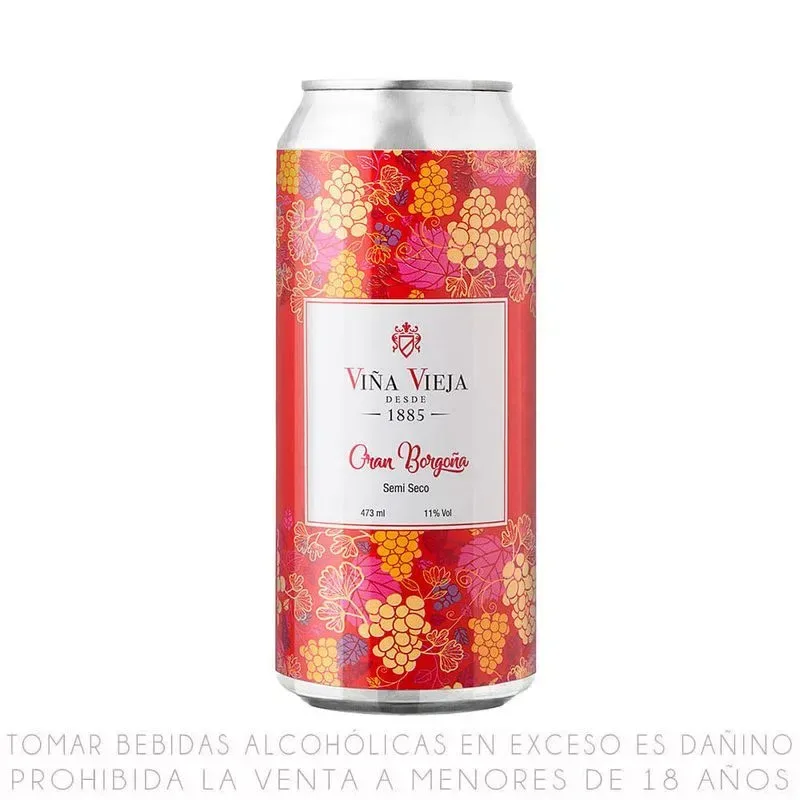 VINO VIÑA VIEJA GRAN ROSE LATA 473 ML