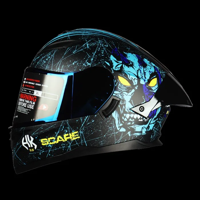 CASCO HOKEN SCARE - AZUL - L